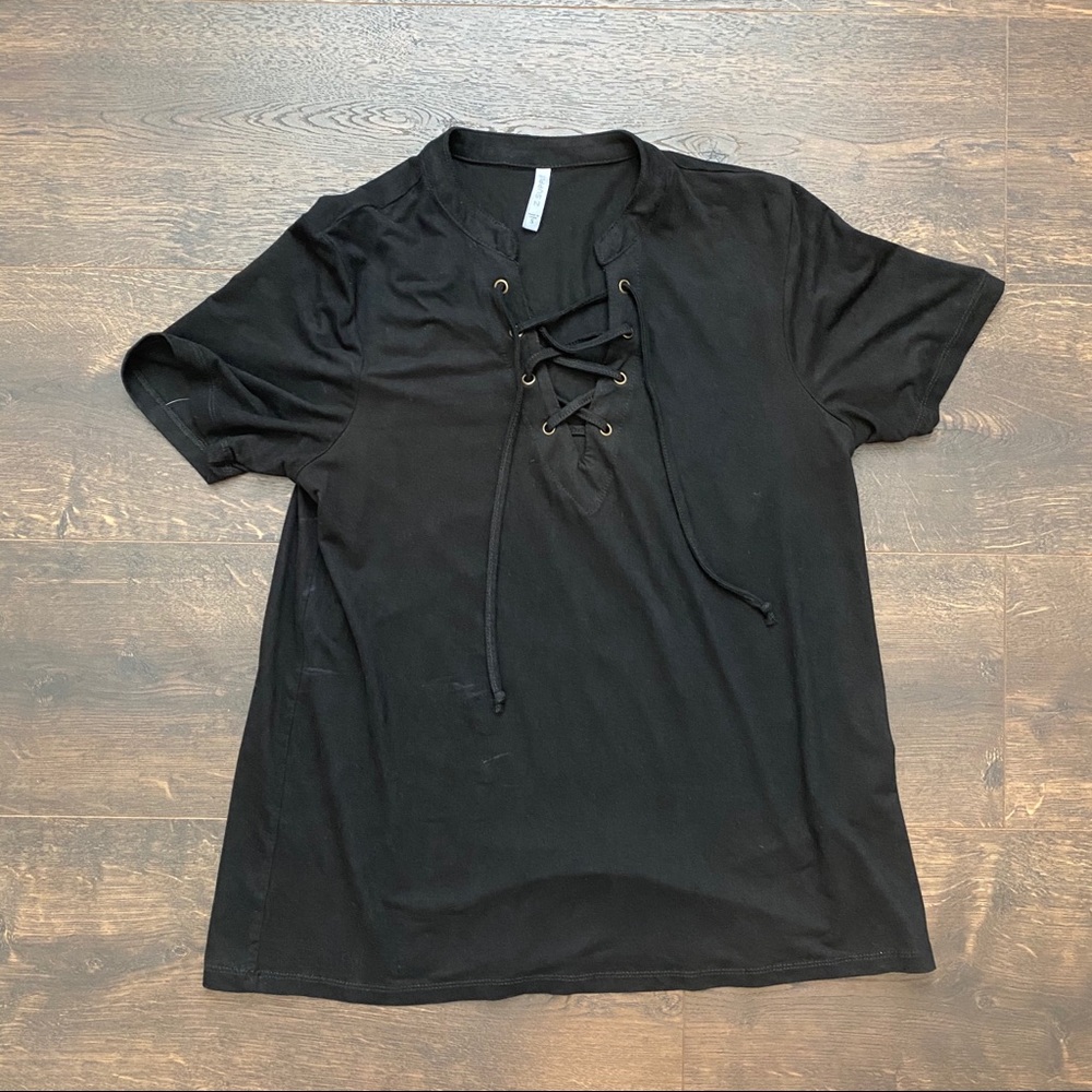 Z supply tie front tee
